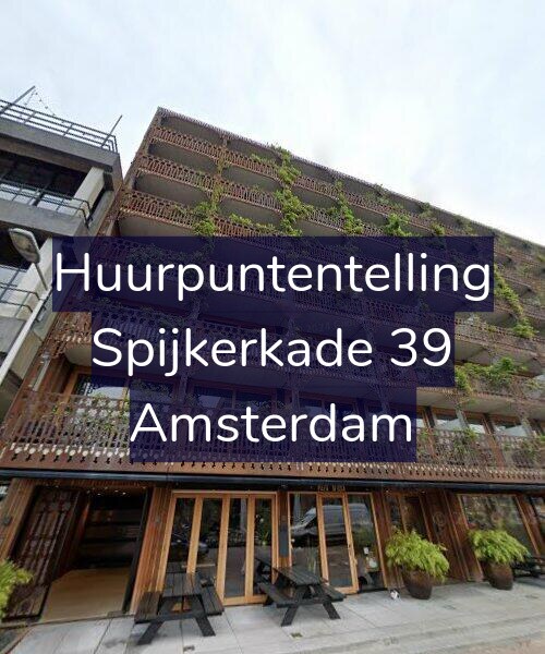 Foto gevel Huurpuntentelling voor Spijkerkade 39, Amsterdam