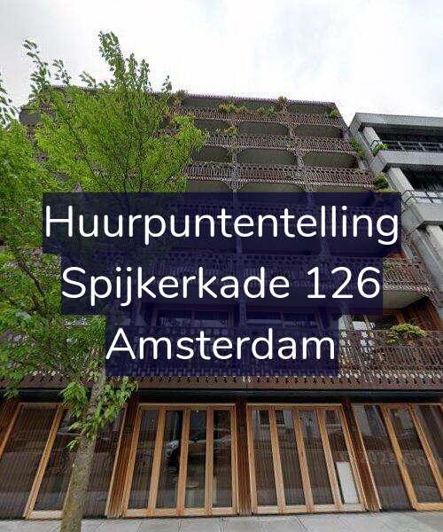 Foto gevel Huurpuntentelling voor Spijkerkade 126, Amsterdam