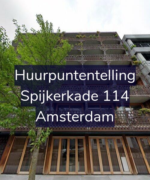 Foto gevel Huurpuntentelling voor Spijkerkade 114, Amsterdam