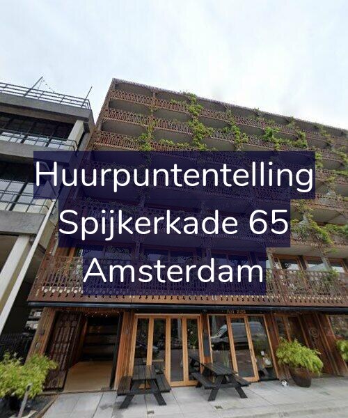 Foto gevel Huurpuntentelling voor Spijkerkade 65, Amsterdam