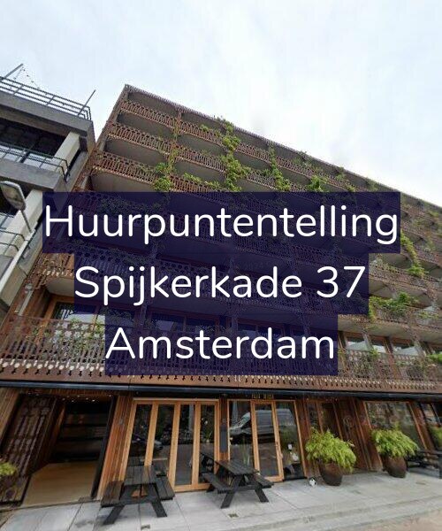 Foto gevel Huurpuntentelling voor Spijkerkade 37, Amsterdam