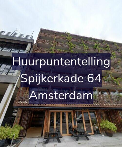 Foto gevel Huurpuntentelling voor Spijkerkade 64, Amsterdam