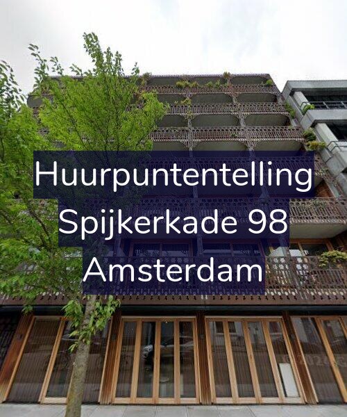 Foto gevel Huurpuntentelling voor Spijkerkade 98, Amsterdam