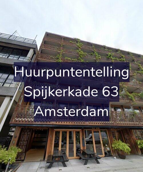 Foto gevel Huurpuntentelling voor Spijkerkade 63, Amsterdam