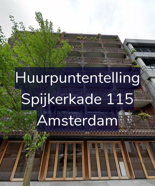 Foto gevel Huurpuntentelling voor Spijkerkade 115, Amsterdam
