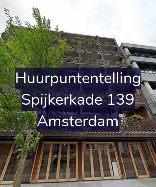 Foto gevel Huurpuntentelling voor Spijkerkade 139, Amsterdam