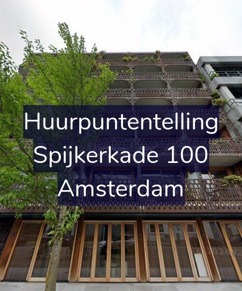 Foto gevel Huurpuntentelling voor Spijkerkade 100, Amsterdam