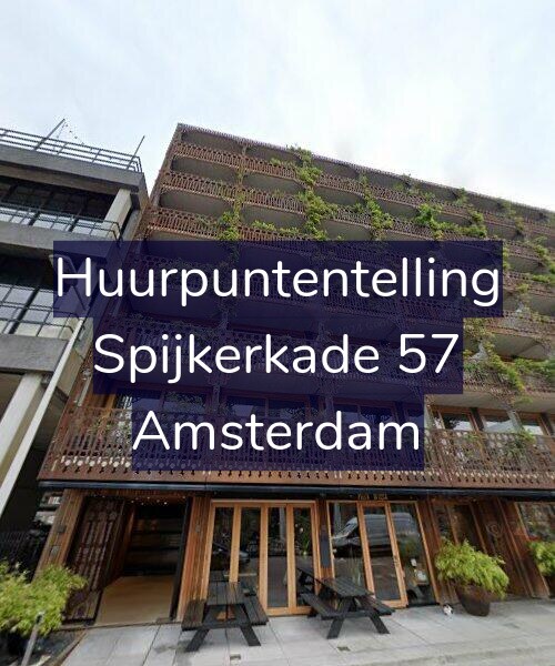Foto gevel Huurpuntentelling voor Spijkerkade 57, Amsterdam