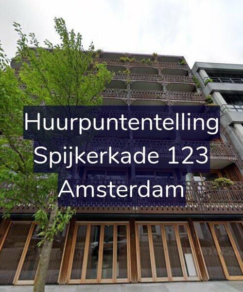 Foto gevel Huurpuntentelling voor Spijkerkade 123, Amsterdam