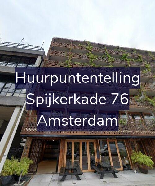 Foto gevel Huurpuntentelling voor Spijkerkade 76, Amsterdam