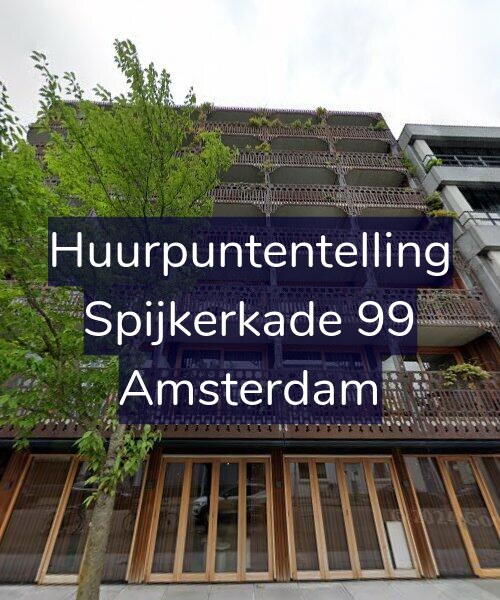 Foto gevel Huurpuntentelling voor Spijkerkade 99, Amsterdam