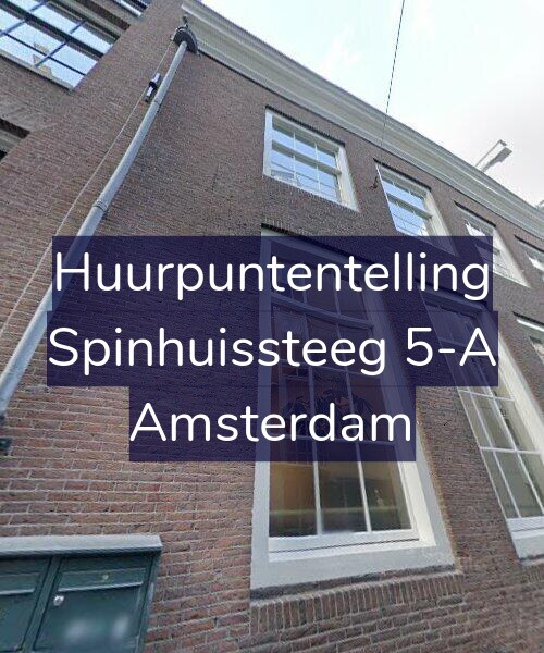Foto gevel Huurpuntentelling voor Spinhuissteeg 5-A, Amsterdam