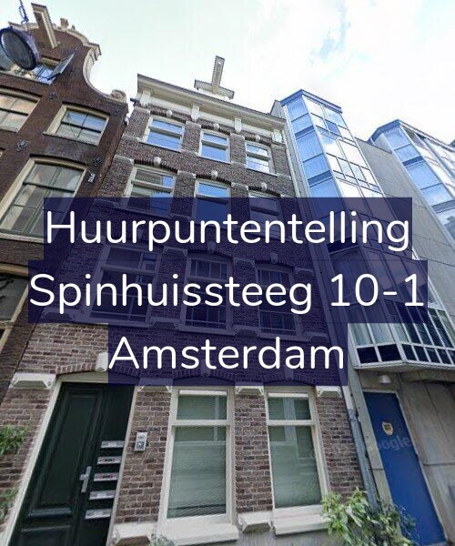 Foto gevel Huurpuntentelling voor Spinhuissteeg 10-1, Amsterdam