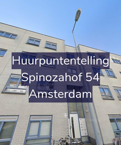 Foto gevel Huurpuntentelling voor Spinozahof 54, Amsterdam