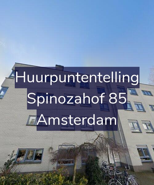 Foto gevel Huurpuntentelling voor Spinozahof 85, Amsterdam