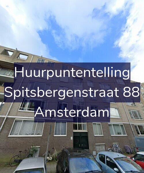 Foto gevel Huurpuntentelling voor Spitsbergenstraat 88, Amsterdam