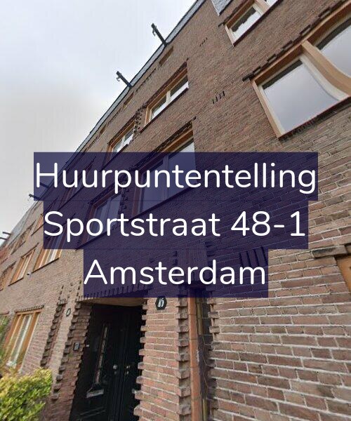 Foto gevel Huurpuntentelling voor Sportstraat 48-1, Amsterdam