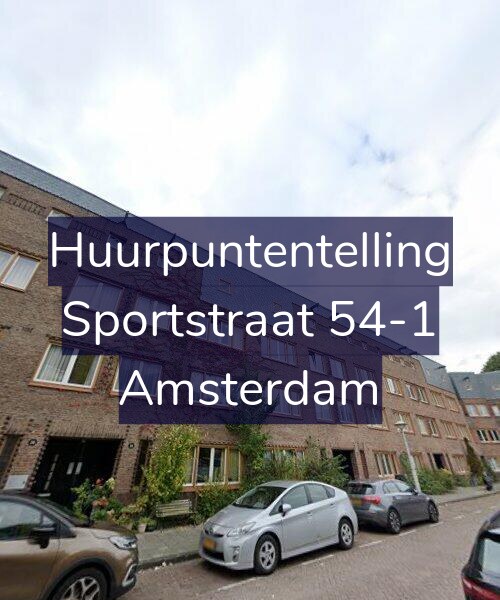 Foto gevel Huurpuntentelling voor Sportstraat 54-1, Amsterdam