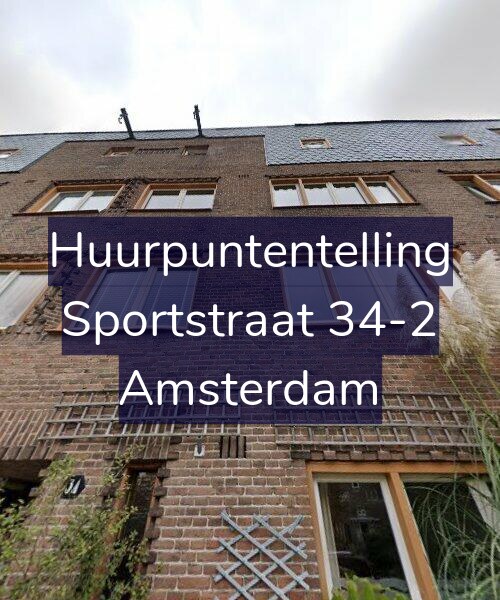 Foto gevel Huurpuntentelling voor Sportstraat 34-2, Amsterdam
