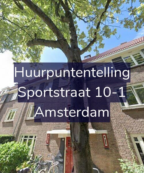 Foto gevel Huurpuntentelling voor Sportstraat 10-1, Amsterdam