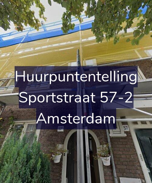 Foto gevel Huurpuntentelling voor Sportstraat 57-2, Amsterdam
