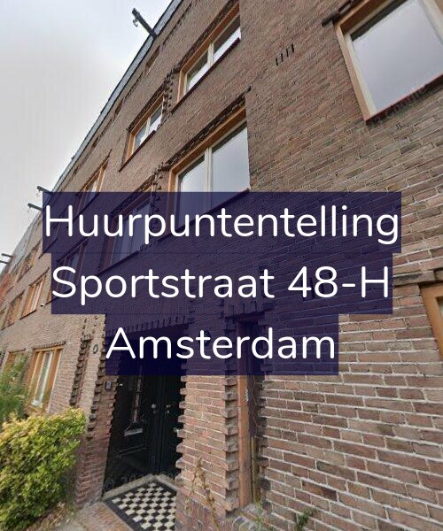 Foto gevel Huurpuntentelling voor Sportstraat 48-H, Amsterdam