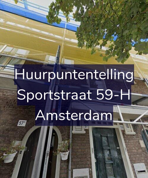 Foto gevel Huurpuntentelling voor Sportstraat 59-H, Amsterdam