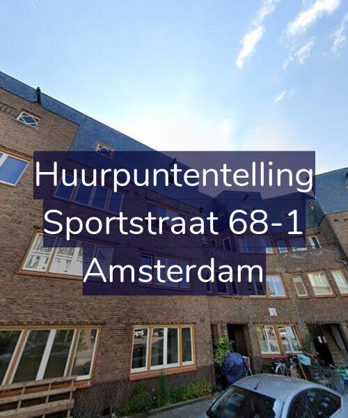 Foto gevel Huurpuntentelling voor Sportstraat 68-1, Amsterdam