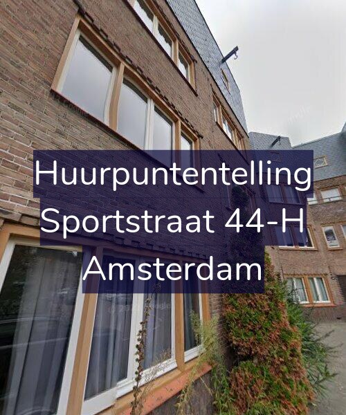 Foto gevel Huurpuntentelling voor Sportstraat 44-H, Amsterdam