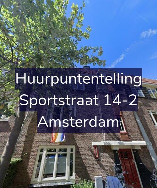 Foto gevel Huurpuntentelling voor Sportstraat 14-2, Amsterdam