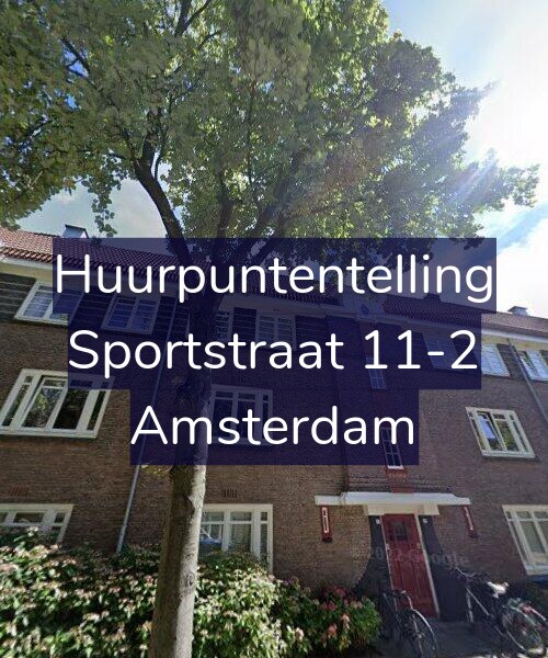 Foto gevel Huurpuntentelling voor Sportstraat 11-2, Amsterdam