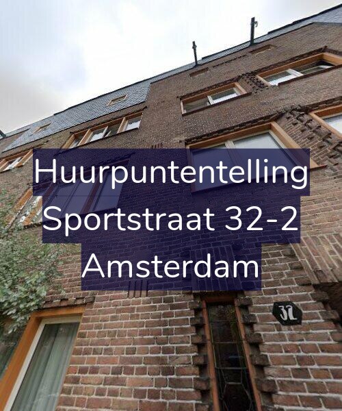 Foto gevel Huurpuntentelling voor Sportstraat 32-2, Amsterdam