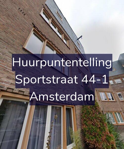 Foto gevel Huurpuntentelling voor Sportstraat 44-1, Amsterdam