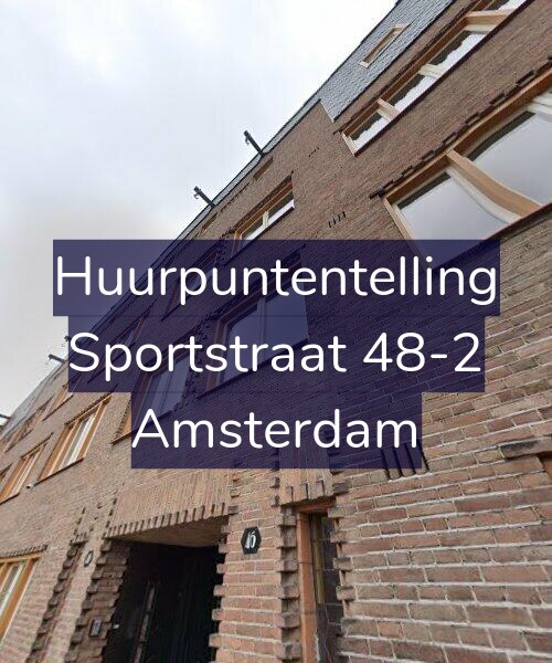 Foto gevel Huurpuntentelling voor Sportstraat 48-2, Amsterdam