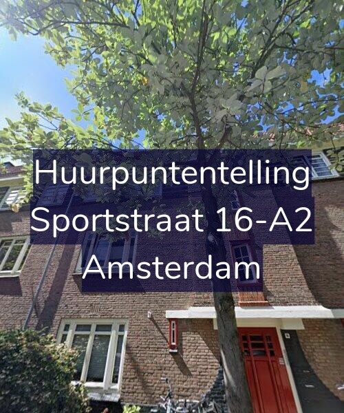 Foto gevel Huurpuntentelling voor Sportstraat 16-A2, Amsterdam