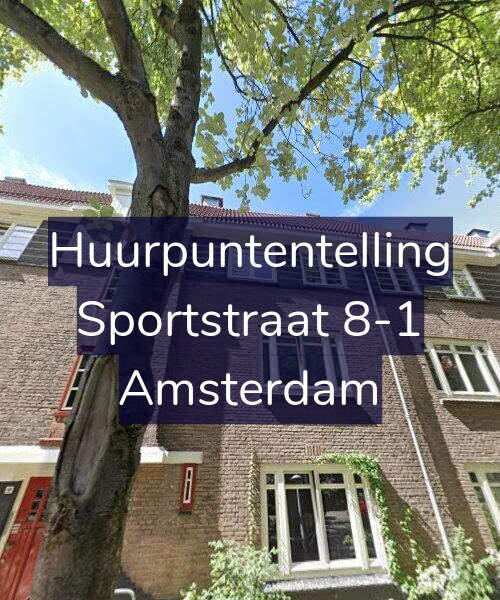 Foto gevel Huurpuntentelling voor Sportstraat 8-1, Amsterdam