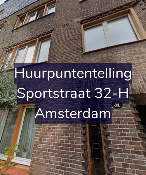 Foto gevel Huurpuntentelling voor Sportstraat 32-H, Amsterdam