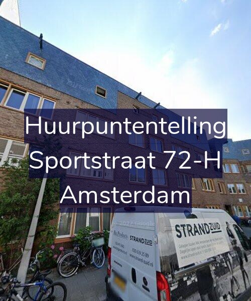 Foto gevel Huurpuntentelling voor Sportstraat 72-H, Amsterdam