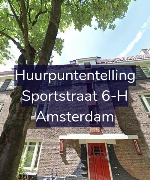 Foto gevel Huurpuntentelling voor Sportstraat 6-H, Amsterdam