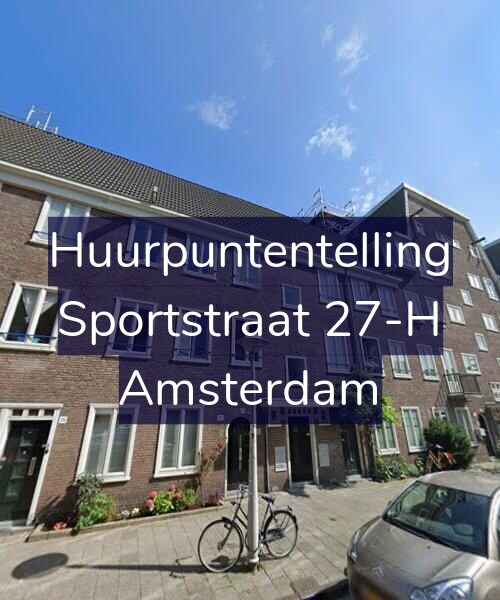 Foto gevel Huurpuntentelling voor Sportstraat 27-H, Amsterdam