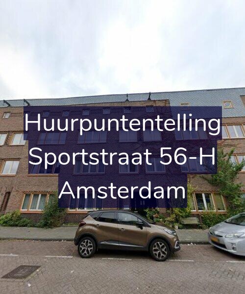 Foto gevel Huurpuntentelling voor Sportstraat 56-H, Amsterdam