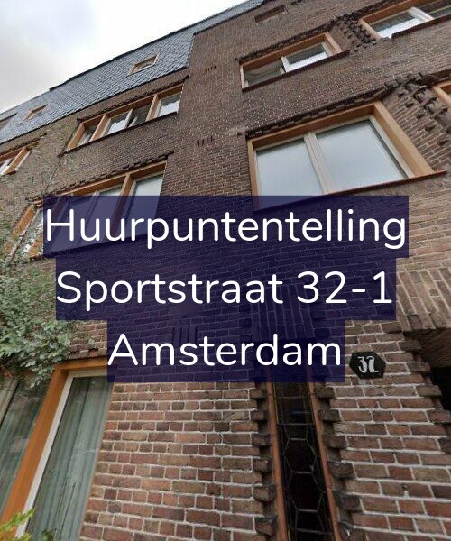 Foto gevel Huurpuntentelling voor Sportstraat 32-1, Amsterdam