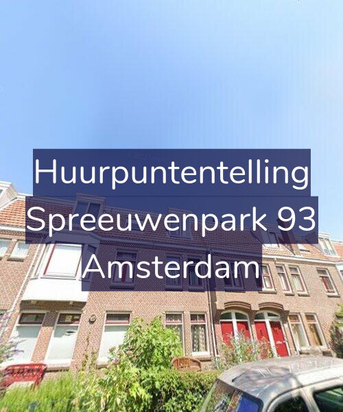 Foto gevel Huurpuntentelling voor Spreeuwenpark 93, Amsterdam