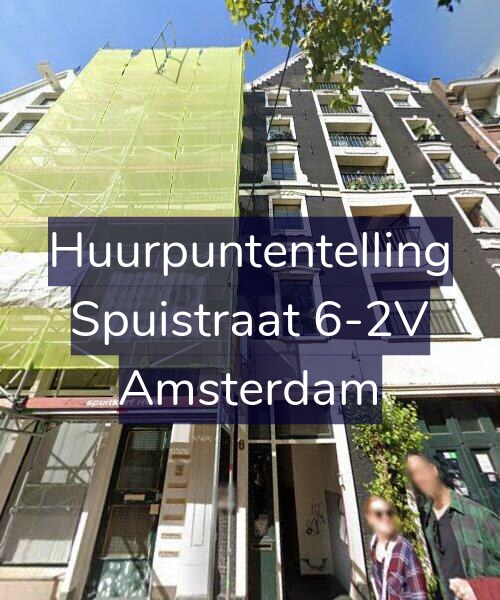 Foto gevel Huurpuntentelling voor Spuistraat 6-2V, Amsterdam