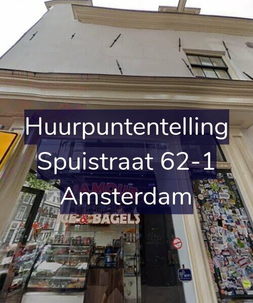 Foto gevel Huurpuntentelling voor Spuistraat 62-1, Amsterdam