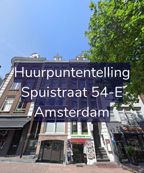Foto gevel Huurpuntentelling voor Spuistraat 54-E, Amsterdam