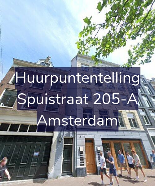 Foto gevel Huurpuntentelling voor Spuistraat 205-A, Amsterdam