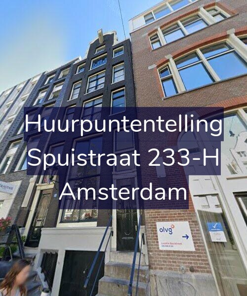 Foto gevel Huurpuntentelling voor Spuistraat 233-H, Amsterdam