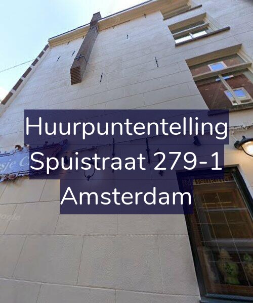 Foto gevel Huurpuntentelling voor Spuistraat 279-1, Amsterdam
