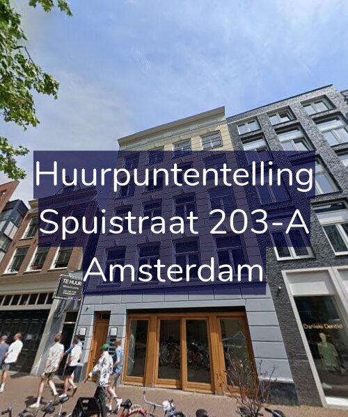 Foto gevel Huurpuntentelling voor Spuistraat 203-A, Amsterdam